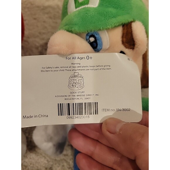 Super Mario Brothers Plush Toy. 2016 Mario, 2017 Luigi - 12" Nintendo Good Stuff - Picture 10 of 11